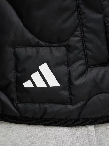 Trening Adidas alergare cu glugă cu broderie gri