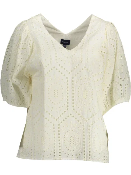 Tricou Gant scurt alb