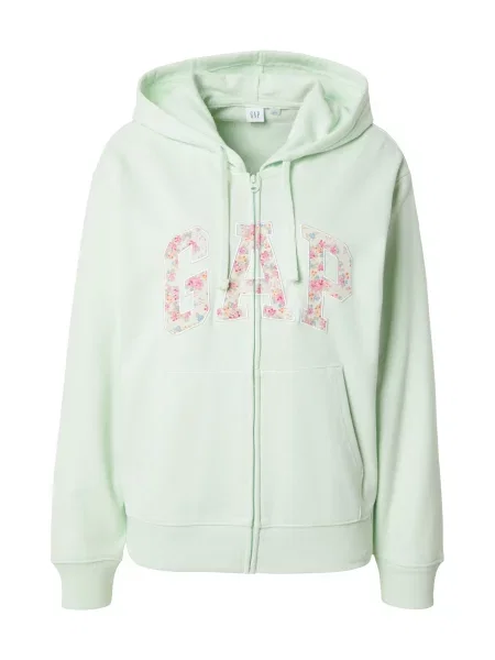 GAP Hanorac HERITAGE verde mentă / corai / roz alb