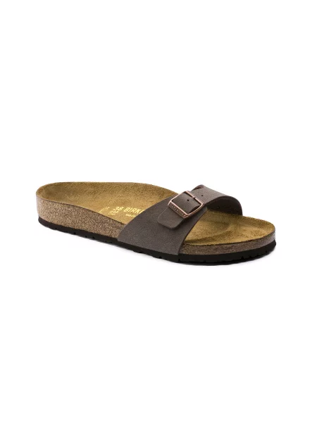 Birkenstock Madrid BF-Nubuck Mocha Regular Fit Kobiety Sandały Birkenstock Size: brązowy