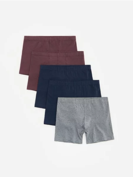 Reserved Set de 5 perechi de boxeri long bleumarin