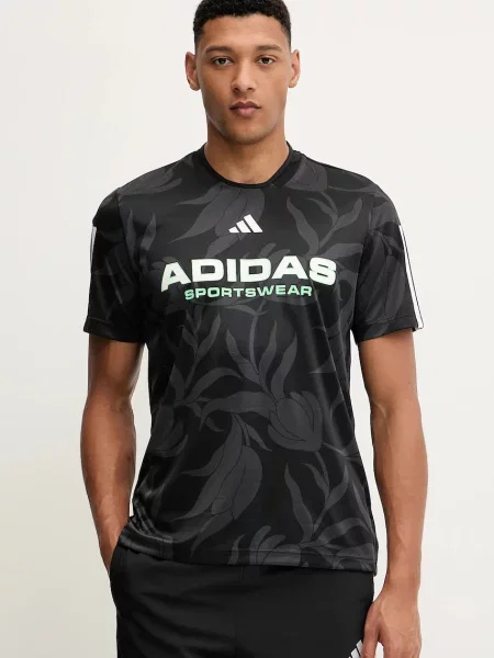 Adidas t-shirt Tiro wzorzysty czarny
