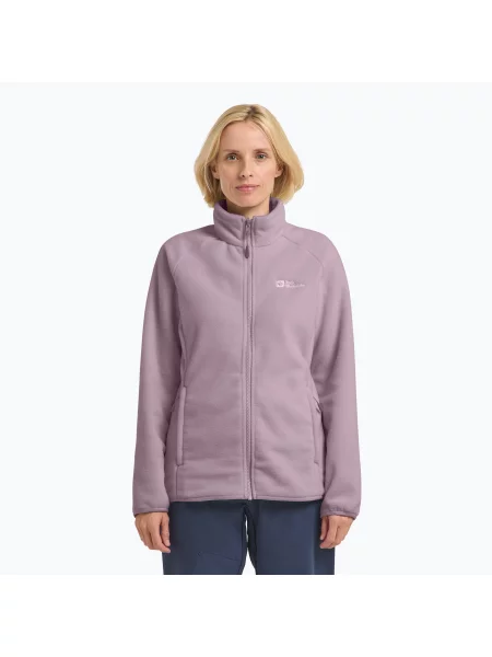 Bluza polarowa Jack Wolfskin Moonrise Full Zip wild blossom różowy