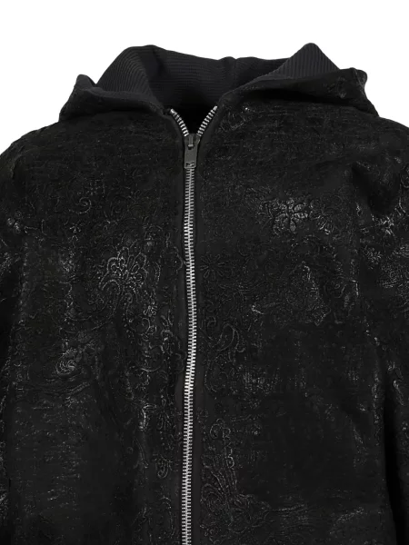 Geacă Earthling Collective cu model floral negru