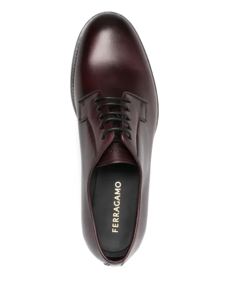 Pantofi derby Ferragamo cu șireturi din dantelă