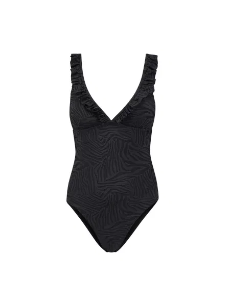 Shiwi Costum de baie întreg RUFFLE' negru