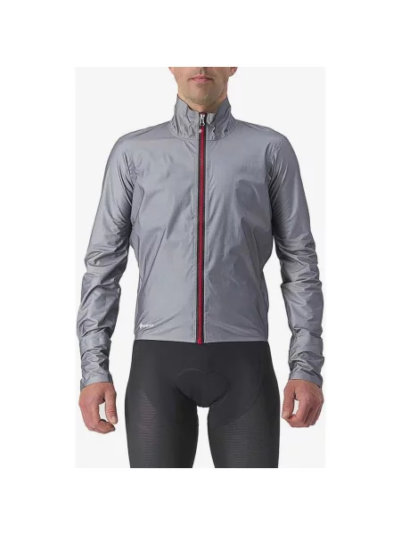 Wodoodporna lekka kurtka Castelli Tempesta Rosso Corsa GORE-TEX M szara