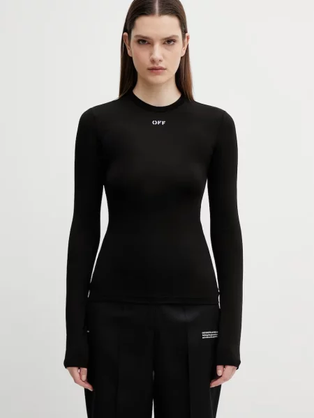 Tricou mânecă lungă Off-white alb