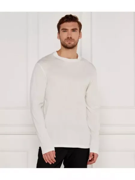 Hosszú ujjú póló Armani Exchange fehér
