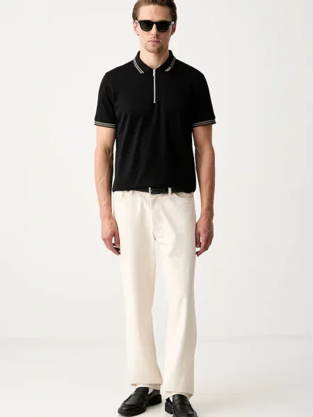 Tricou polo Karl Lagerfeld negru