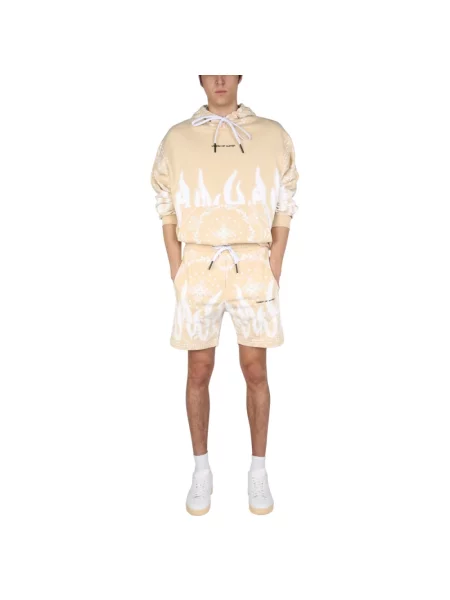 Bluza z kapturem Vision Of Super z kapturem z nadrukiem beżowa