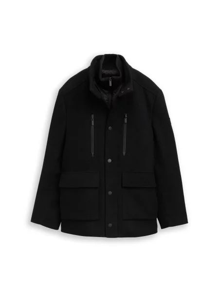 TOM TAILOR Geacă de primăvară-toamnă negru