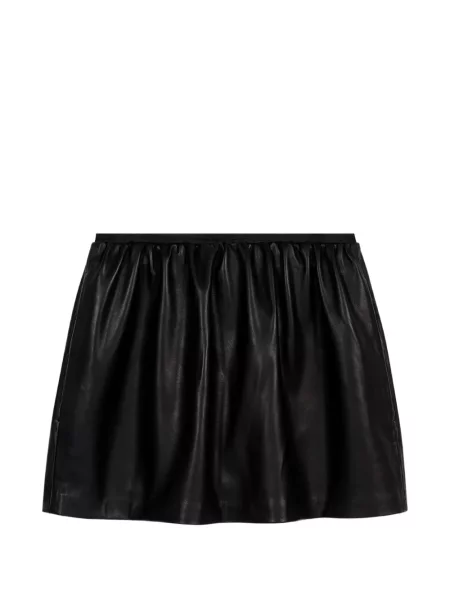 Scurt fustă din piele Maje negru
