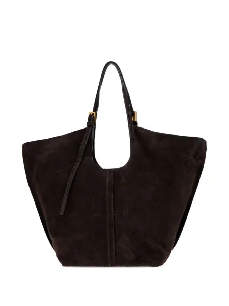 Semišová kabelka Allsaints hnědá