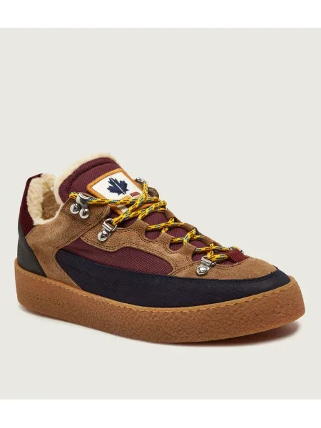 Teniși din piele Rapper's Delight | piele întoarsă maro