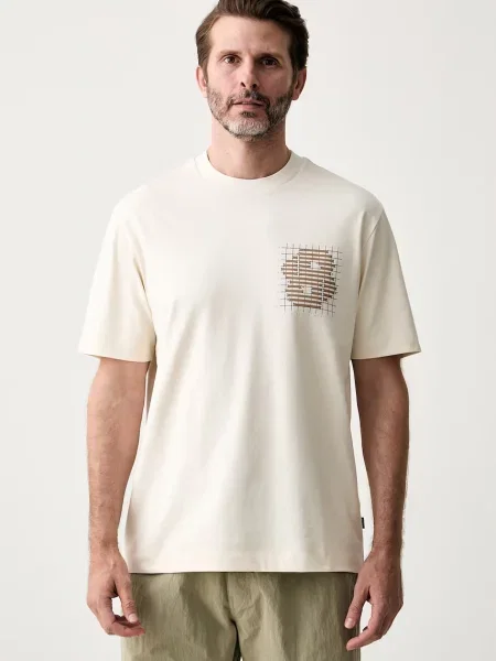 BOSS tricou bărbătesc din C-Tigerman bej
