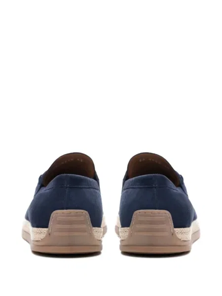 Loafersy Poche Paris niebieskie