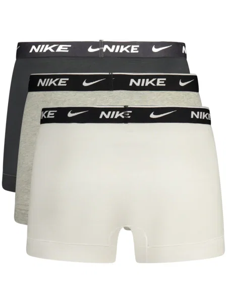 NIKE Boksarice pegasto siva / črna bela