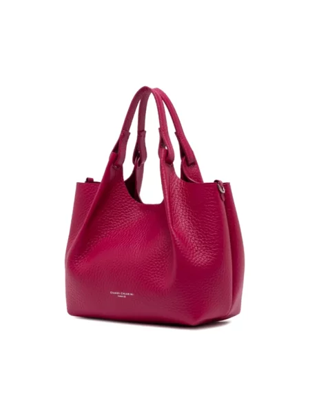 Gianni Chiarini Torebki Kobieta Fioletowy ONE SIZE Skóra Dua Tote Bag różowa