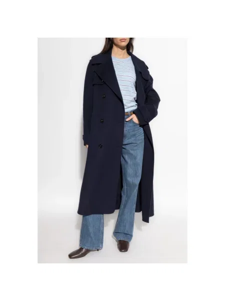 Koszulka Rag & Bone w paski niebieska