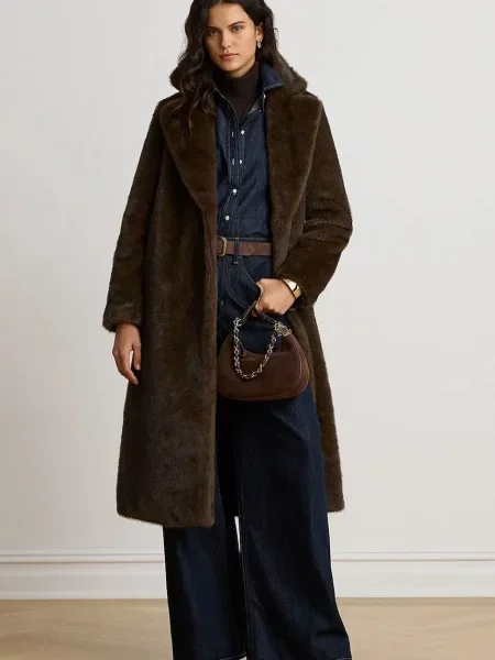 Lauren Ralph Lauren kabát dámský hnědý