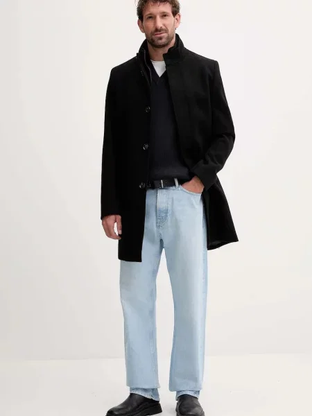 Пальто з додаванням вовни Lindbergh чорний