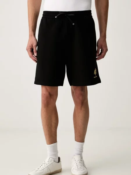 Armani Exchange pantaloni scurți de trening pentru bărbați cu negru