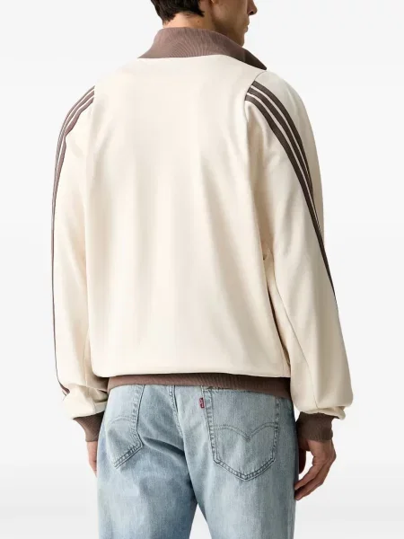 Hanorac Adidas cu broderie cu dungi alergare roz