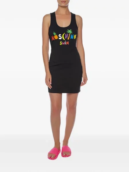 Rochie mini Moschino cu imagine negru