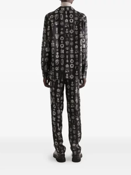 Șosete Dolce & Gabbana cu imagine negru