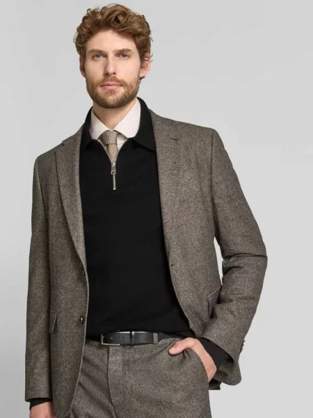 Sweter o kroju relaxed fit z czystej model TELLER' Selected czarny