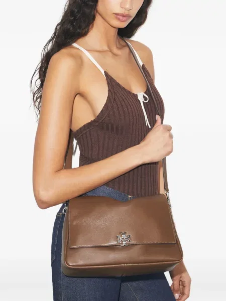 Geantă Tory Burch maro