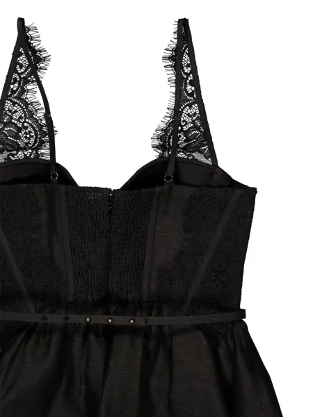 Rochie mini Zimmermann din dantelă negru