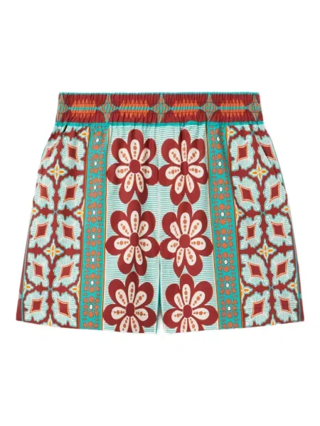 Pantaloni scurți La Doublej cu model floral cu imagine verde