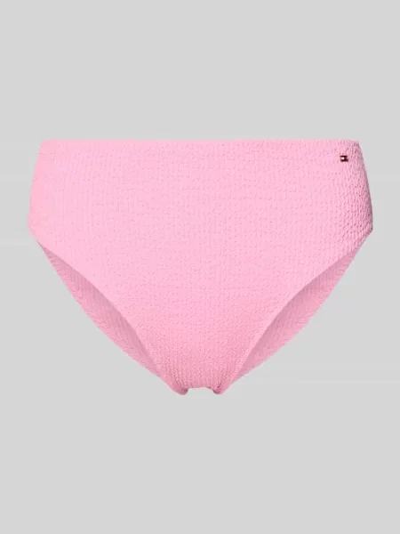 Figi bikini z aplikacją z logo Tommy Hilfiger różowe