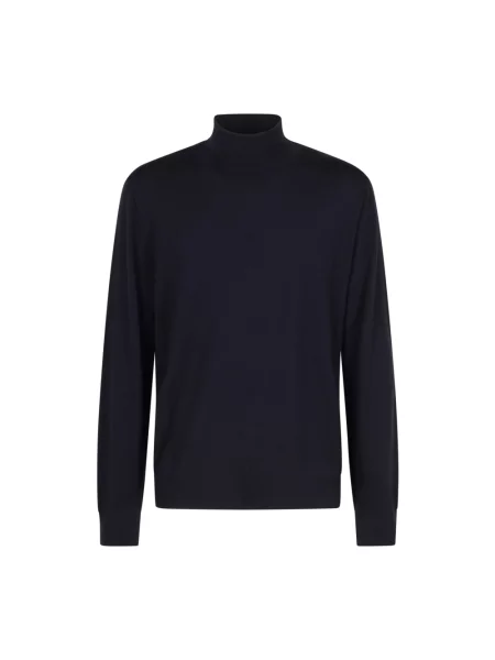 Lniany golf Canali czarny