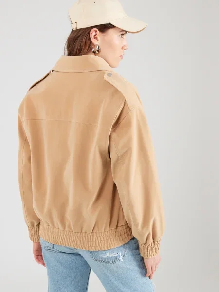 TOPSHOP Geacă de primăvară-toamnă EVELYN taupe gri