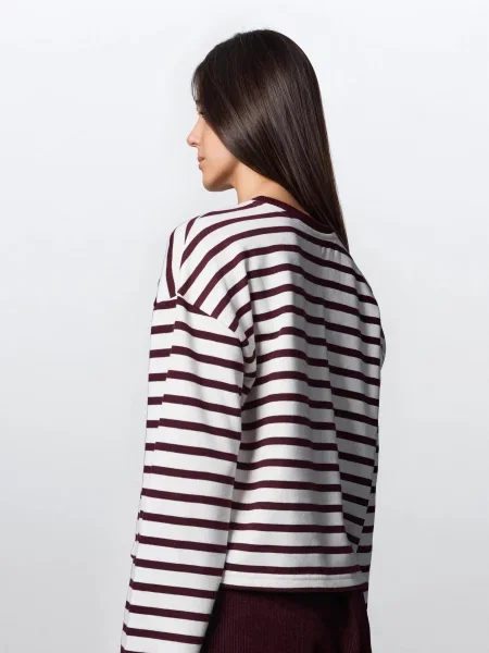 Смугаста блузка різнобарвний