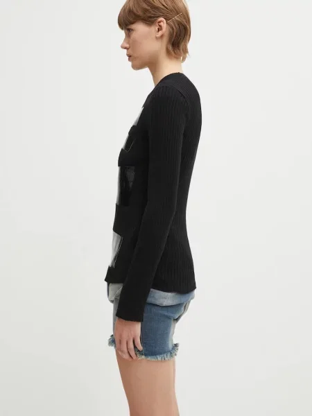 Светр із додаванням вовни Maison Margiela легкий чорний