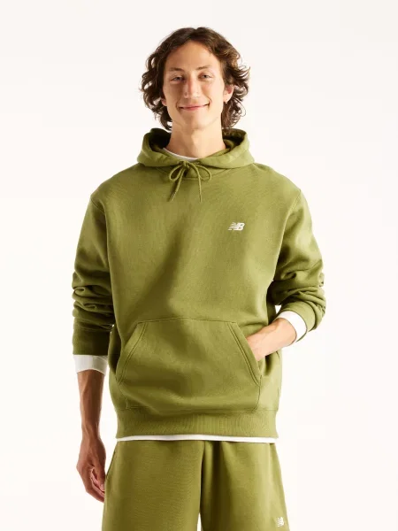 Спортивна кофта New Balance Sport Essentials Fleece бавовна/поліестер зелений