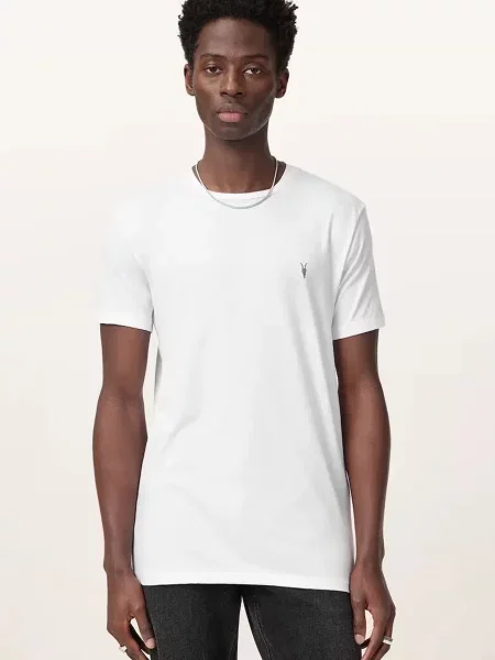 AllSaints basic tričko bílé