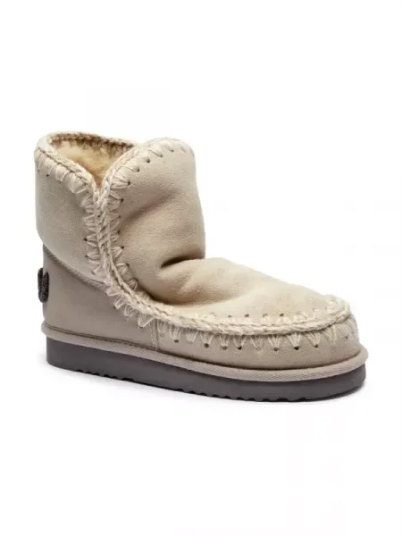 MOU De piele bocanci ESKIMO 18 GLITTER LOGO cu adaos de lână