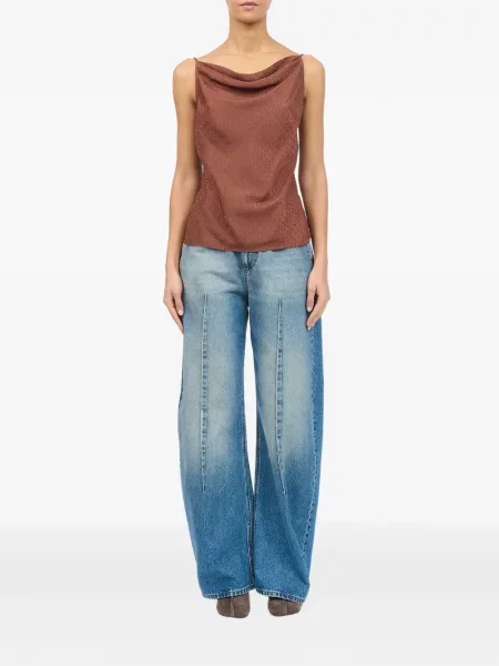 Jacquard felső Mm6 Maison Margiela barna
