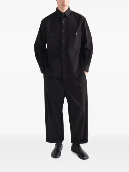 Cămașă Lemaire din țesătură twill negru