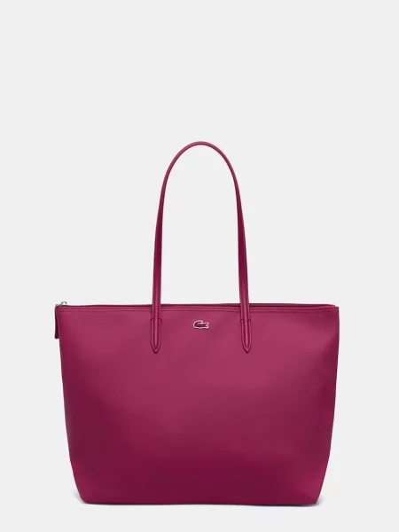 Geantă shopper Lacoste roz