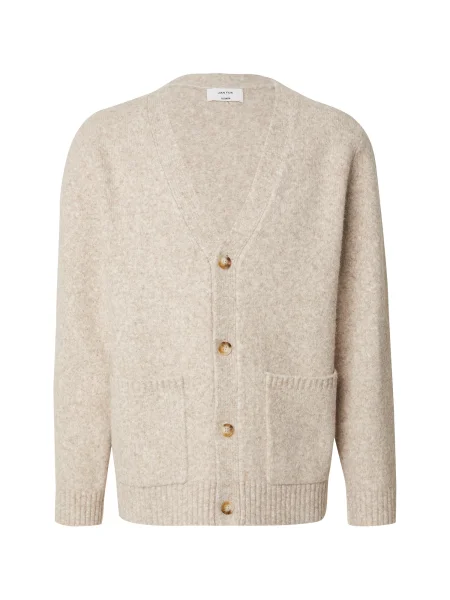 DAN FOX APPAREL Geacă tricotată Maxim murdar alb