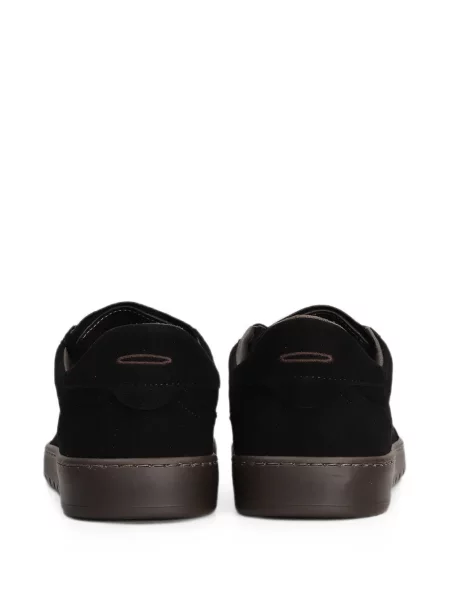 Sneakerși Piumha Studio din piele de căprioară negru