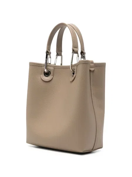 Кожена шопинг чанта Emporio Armani