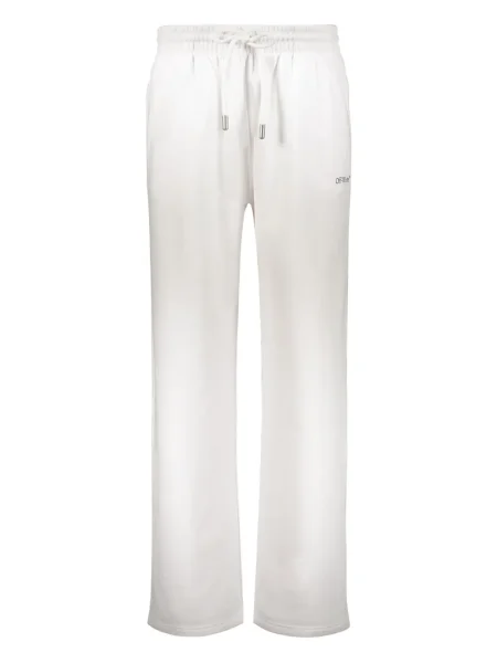 Pantaloni Off-white cu imagine alb