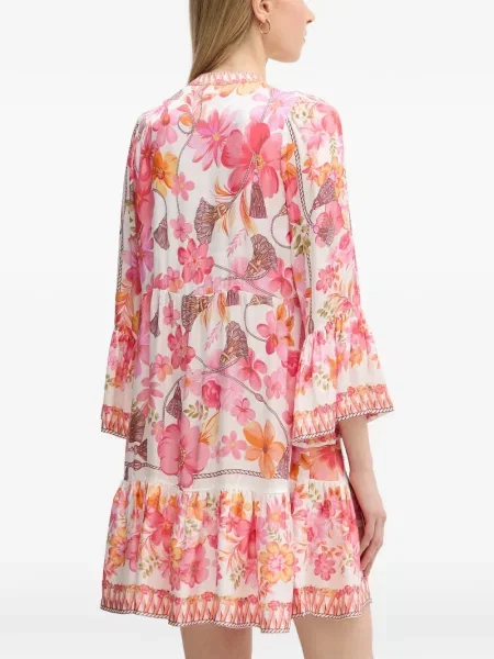 Rochie mini Hale Bob cu model floral cu imagine roz